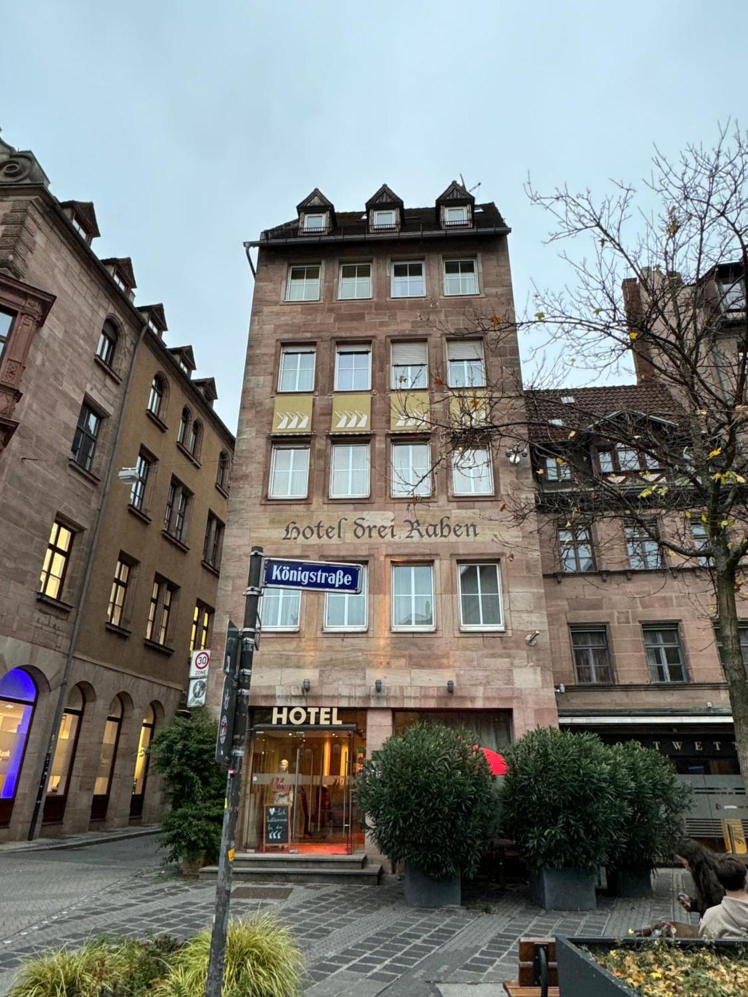 Hotel Drei Raben Nürnberg Exteriör bild
